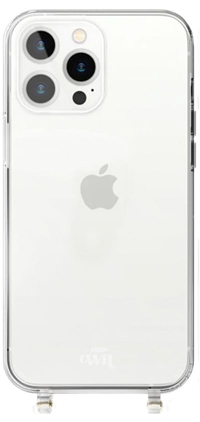 xoxo Wildhearts siliconen hoesje geschikt voor iPhone 13 Pro Max hoesje - Hoesje zonder koord - Shockproof case - Telefoonhoesje geschikt voor telefoonkoord - Transparant