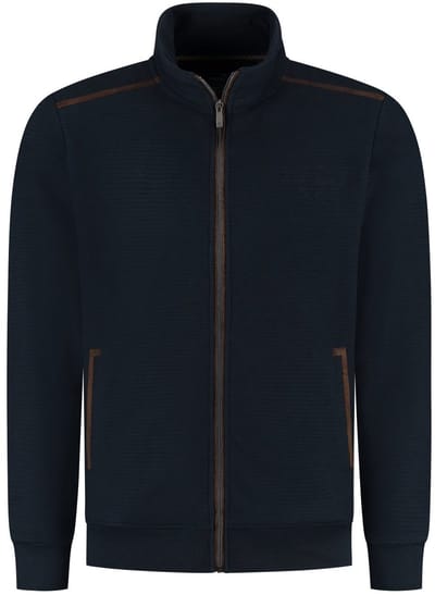 Fellows United Cardigan striper jacquard Navy (52.2651 - 110)