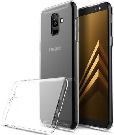 HB Hoesje Geschikt voor Samsung Galaxy J8 2018 - Siliconen Back Cover - Transparant