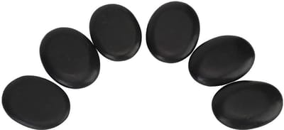 Dailygoods- Massage Stenen Set 12-delig - Basalt Spa Stenen - Professionele Hot Stones - Lichaamsontspanning - Pedicure - Verjongende Massage