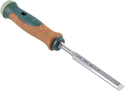 Houtbeitel Set - Speciale Beitels - Houtbewerking - Kurken Handgrepen - 14 mm - Groen Bruin Zilver