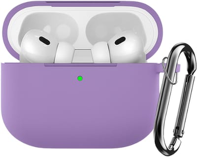 okido - Hoesje geschikt voor Airpods Pro 3 - Silliconen case voor Airpods - Paars - Case geschikt voor Apple AirPods Pro 3 - Airpods hoes