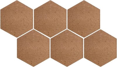 Kurk & Co zelfklevende zeshoek prikbord | In heel veel verschillende kleuren | 7 MM dik om lekker in te prikken | 6 stuks | 20 x 20 cm| Medoc |