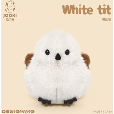 11cm Cartoon Vogels Pluche Speelgoed Hanger Sleutelhanger Simulatie Witte Mees Pluche Sleutelhanger Anime Schattig Meisje Cadeaus Kawaii Kamer Decoratie white