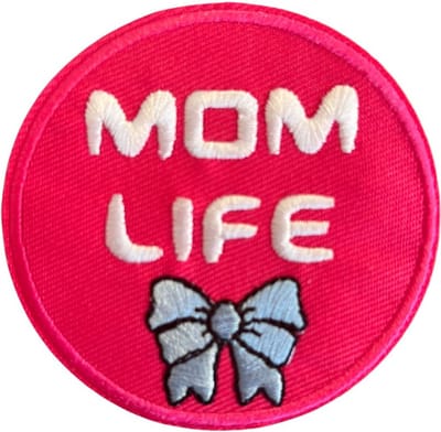 Mom Life - Mama - Mommy - strijkapplicatie strijk embleem - patch - patches - stof & strijk applicatie [Carnaval] [Moederdag]