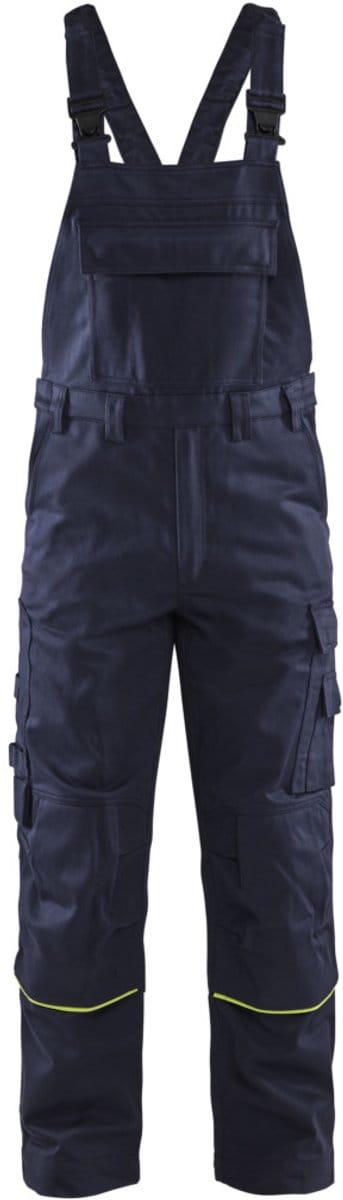 Blaklader 2601-1501 Lasbretelbroek - Marine/High Vis Geel - C46