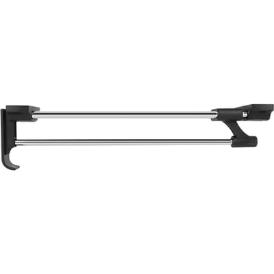 Penderie Chrome Coulissante Rétractable Penderie Barre Porte-Vêtements Porte-Serviettes Porte-Manteaux Barre de Placard white
