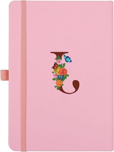 Roze Notitieboek - Schrijfboek Dagboek - Notities Maken - Initiaal op Omslag - A5 Formaat - Roze
