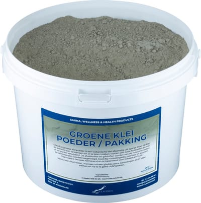 Groene klei poeder pakking 20 kg - 100% natuurlijk - voor klei masker en lichaamspakking