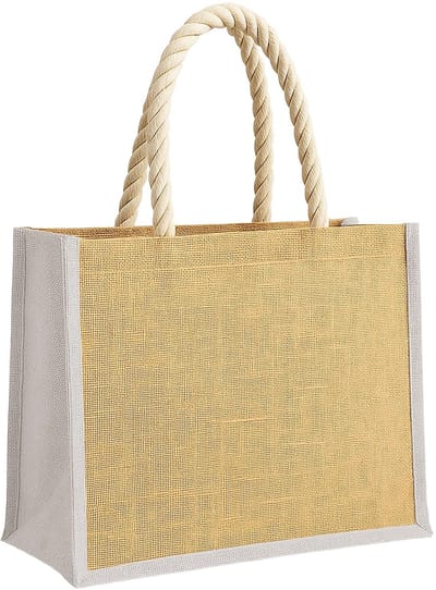 Grote jute tas - Strandtas shopper - Zomerse uitstapjes - Stabiele basis - 20 liter - Natuurlijk