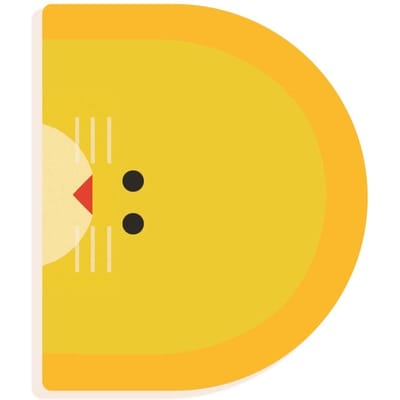 DJECO houten letter designed animal D