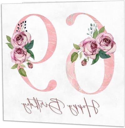 Verjaardagskaart Vrouw - Gefeliciteerd Kaart - Speciaal Moment Vieren - Gerecycled Materiaal - 145 x 145mm - Bloemen