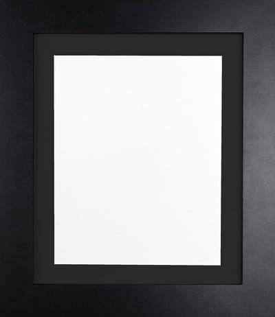 Zwart Foto Lijst 39mm Breed met Passe-partout voor A4 en 10x15 cm Foto's