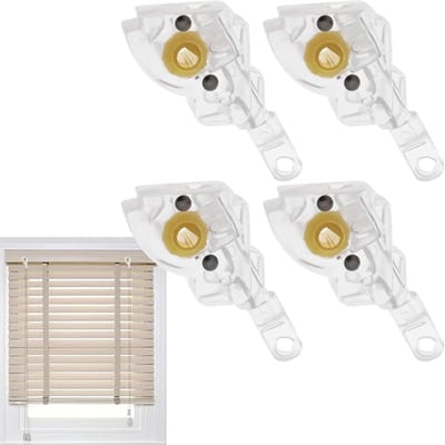 Kantelmechanisme Jaloezieën - Reparatiedelen - Raambekleding Repareren - Versterkte Duurzaamheid - 4 Stuks - Wit