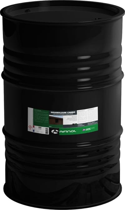 Afinol Bruinoleum 200 liter - Carbolineum vervanger - Waterafstotend - Bruine Kleur - Voor schuren, palen, hekwerken