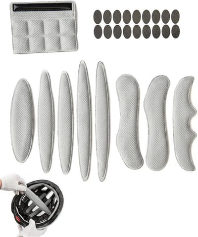 Helm Vulling - Spons Kussens - Helm Comfort - Zweetabsorberend - Complete Set - Grijs