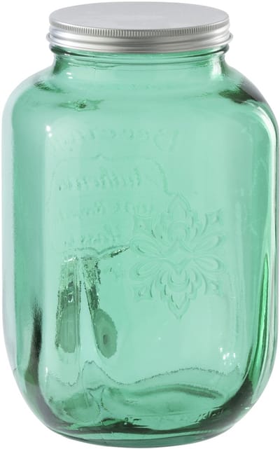 J-Line drankdispenser - glas - smaragdgroen