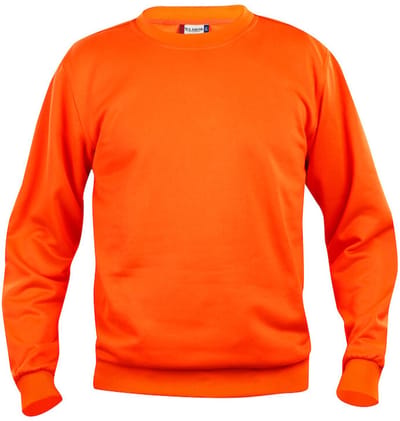 Clique Basic roundneck Signaaloranje maat XL