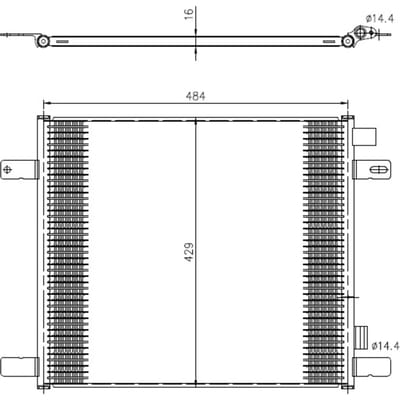 Condensor, airconditioning NRF 350505