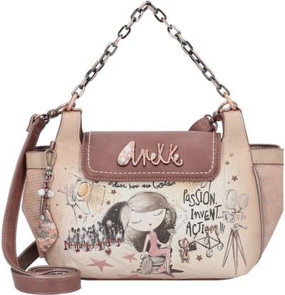 Anekke schoudertas handtas Hollywood Crossbody Bag With Metal Handle Multicolor veelkleurig