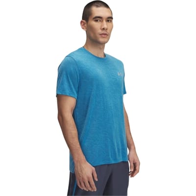 Under Armour Heren Launch Camo Normaal Hardloop T-shirt (Blauw)