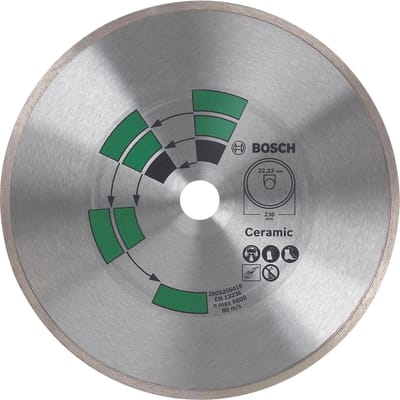 Bosch - Diamantdoorslijpschijf tegels 115 x 22 x 1,7 x 5,0 mm