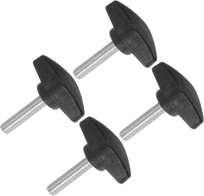 T-thumb schroeven met M6 x 30mm schroefdraad, kunststof handknoppen voor machines, 4 stuks, ideaal voor draaibanken en gereedschap