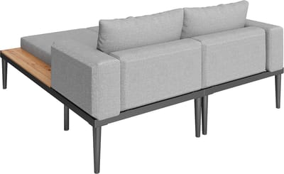 Buiten terras dagbed, dubbele lounger, buiten ligstoel, multifunctioneel waterdicht sofa-bed, dubbel ligbed met planken, zonnebank voor terras, tuin en balkon