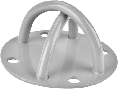 Yoga Plafondanker - Metaal Ophangsysteem - Luchtyoga Beoefenen - Ondersteunt 1000kg - 12 x 6.5 cm - Zilverkleurig