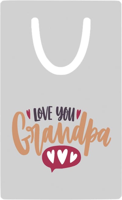 Hacebo® - I love you grandpa metalen boekenlegger - Opa - opa - cadeautje - kado - verjaardag - geschenk Bladwijzer boekenleggers - 7.6 cm x 5cm