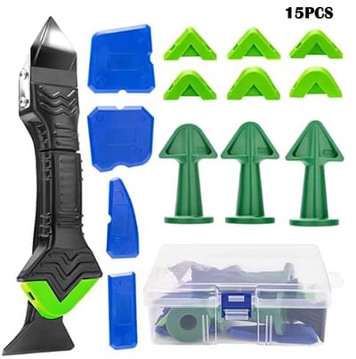 Voegafwerkingsset-kitverwijderaar-kitafstrijkgereedschap-meervoudig gebruik-voor voegwerk en afdichtmateriaal-Set 8