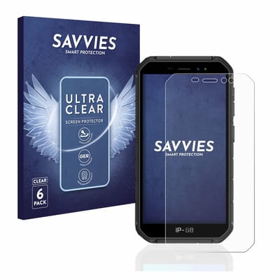 Savvies - Screenprotector voor Ulefone Armor X7 Pro - Folie Beschermfolie transparant 6 Stuks