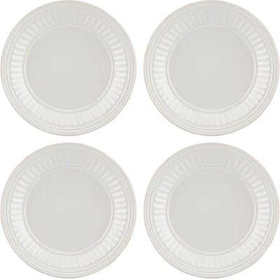 Dessertborden - Borden set - Dagelijks gebruik - Gebeeldhouwd ontwerp - 8 inch diameter - Wit