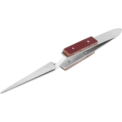 CrossLock Juwelen Schroef Tweezer met Handvat Roestvrij Staal Sieraden Maken Gereedschap voor Winkel white