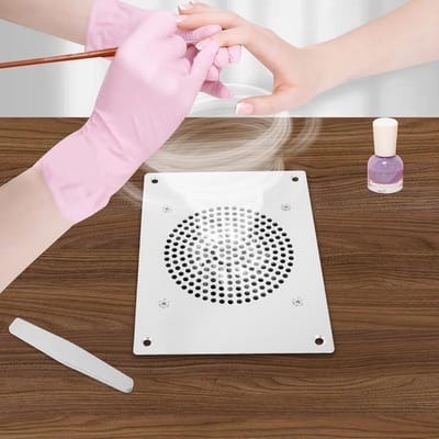 Nagelstofzuiger - Stofafzuiging tafel - Manicure pedicure - Geluidsarm ontwerp - 107 cm zuigoppervlak - Wit