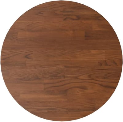 Rond Tafelblad Eiken - Werkblad Hout - Meubelprojecten - Massief Houten Blad - 30 cm Diameter - Donkerbruin