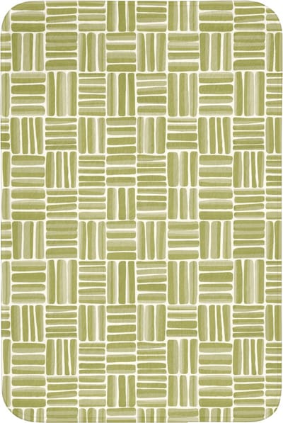 Badmat 60x90 cm - Antislip - Vlecht - Patroon - Groen - Badmatten voor badkamer - Badkamermat - Douchemat - Badkamer mat