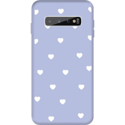 Mocaa  Samsung Galaxy S10 Plus Hearts Case Blauw