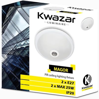 Ronde Plafondlamp met 360° Bewegingsmelder en Schemeringssensor