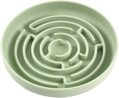 Langzame Voerbak Hond - Interactieve Voerbak - Gezond Eten Bevorderen - Zuignap Anti-Omval - 21.4 x 21 x 1 cm