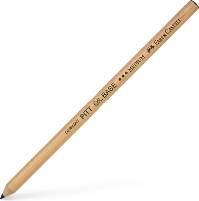 Faber-Castell pastelpotlood - Pitt Oil Base - zwart - medium - FC-112603