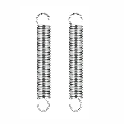 Trekveren met Haken - Spanveren RVS - Mechanisch Veren - Dubbele Haak - 1.97" Vrije Lengte