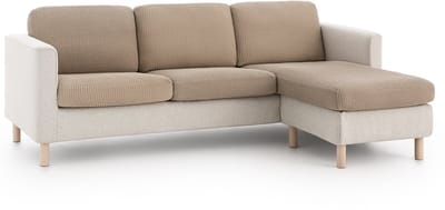 Belmarti® Zitkussenhoes Bali - 180cm tot 230cm breed Linnen - Premium universele Belmarti® kussenhoezen voor zitbanken, caravans, boten en campers