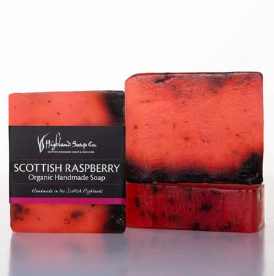 Biologische Glycerine Zeep 150g - Wild Scottish Raspberry - Highland Soap Company