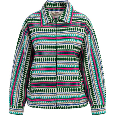 IZIA Oversized blouson Dames Veelkleurig turkoois