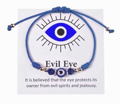 Akyol - Evileye – evil – eye – blauwe evileye – armband– unisex – geluk – bescherming – boze oog ketting - turkse oog - nazar - cadeau voor vriendin - blauwe oog armband – vrienden armband