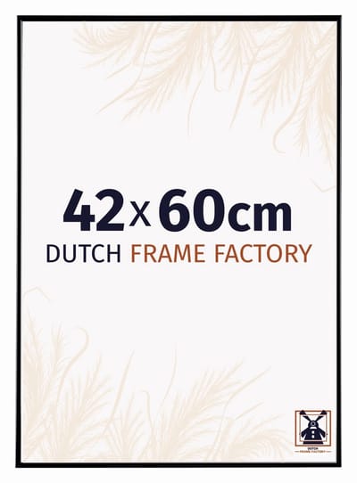 Fotolijst 42x60 cm - Kunststof - Zwart Hoogglans - Easy