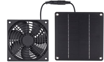 Zonnepaneel Afzuigventilator – Krachtige & Waterdichte Zonneventilator – Mini Buiten Ventilator Voor Huis, Garage of Kippenhok