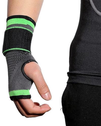 Scoby - Polsbrace - Handondersteuning Sport - Verstelbare Handbeschermer - Wrist Support - Maat M - Zwart