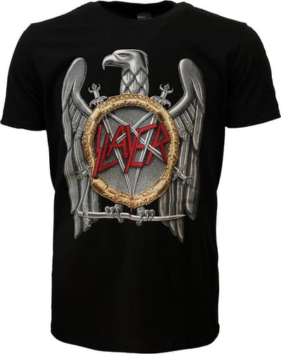 Slayer Silver Eagle T-Shirt - Officiële Merchandise - M